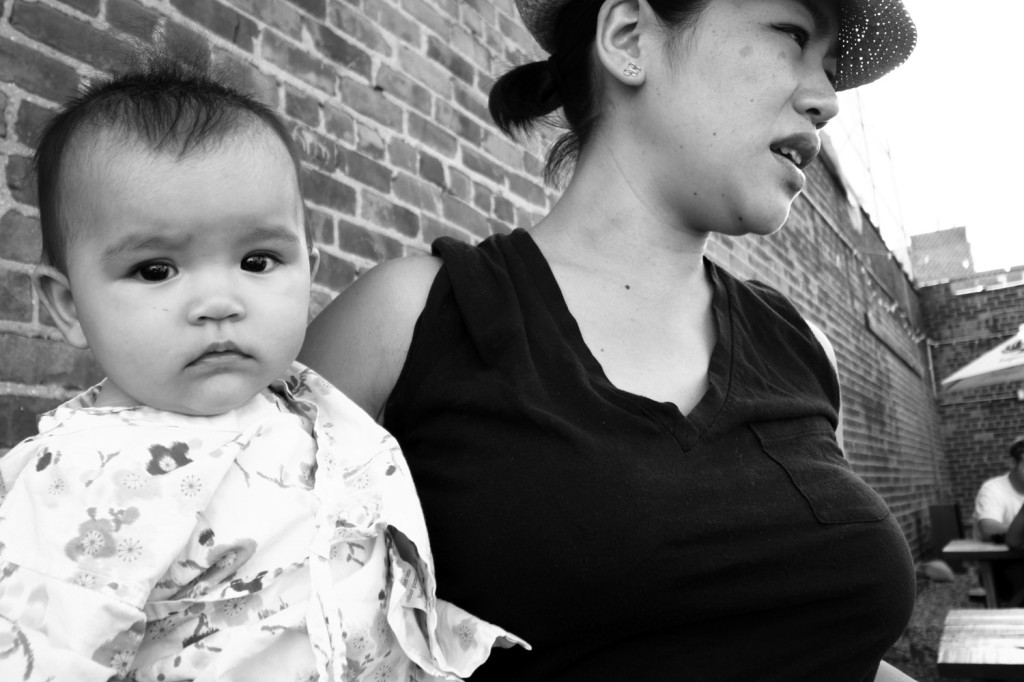 August 4 afternoon in a beer garden, dranking beers, of course.